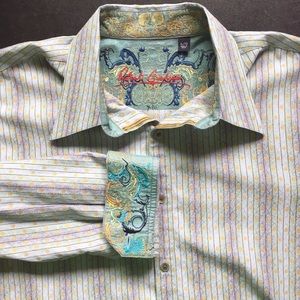 Robert Graham XLT Dress Shirt Flip Cuffs